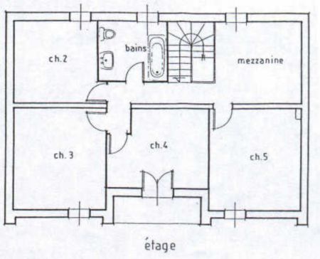 summer rental : First floor plan